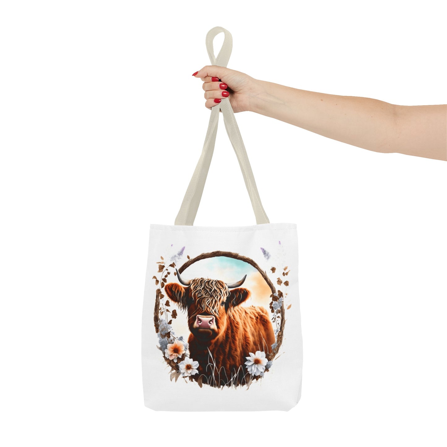 Highland Cattle Cow Tote Bag (AOP)