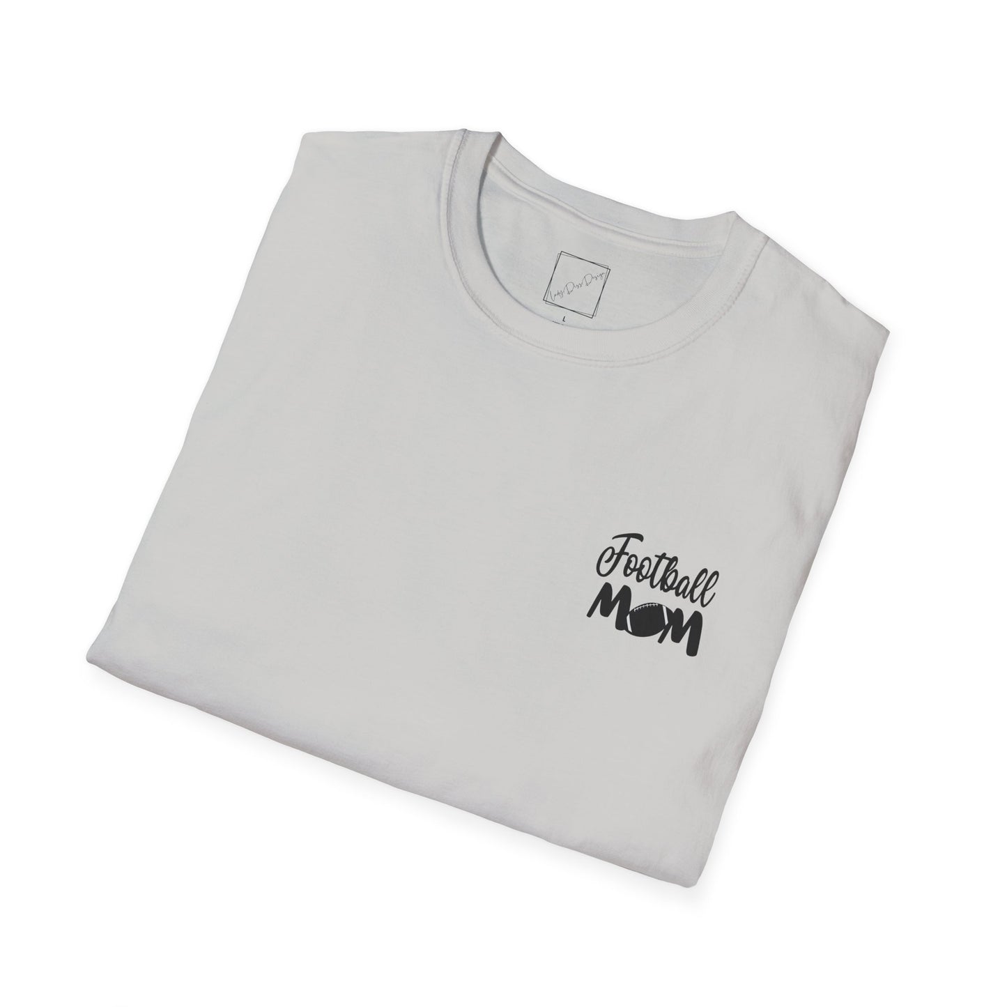 Football Mom T-Shirt, Unisex Softstyle Tee for Sports Moms, Gift for Football Fans, Casual Wear, Team Spirit Apparel
