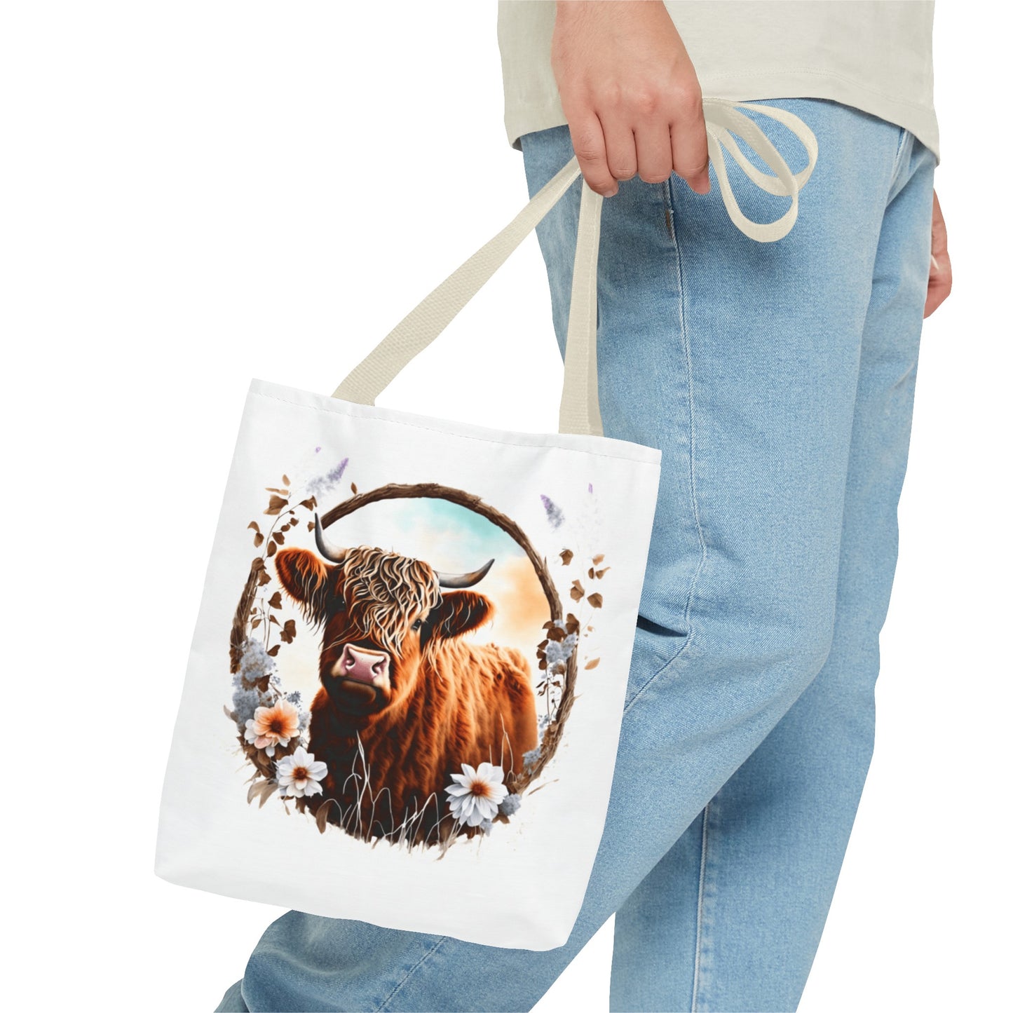 Highland Cattle Cow Tote Bag (AOP)