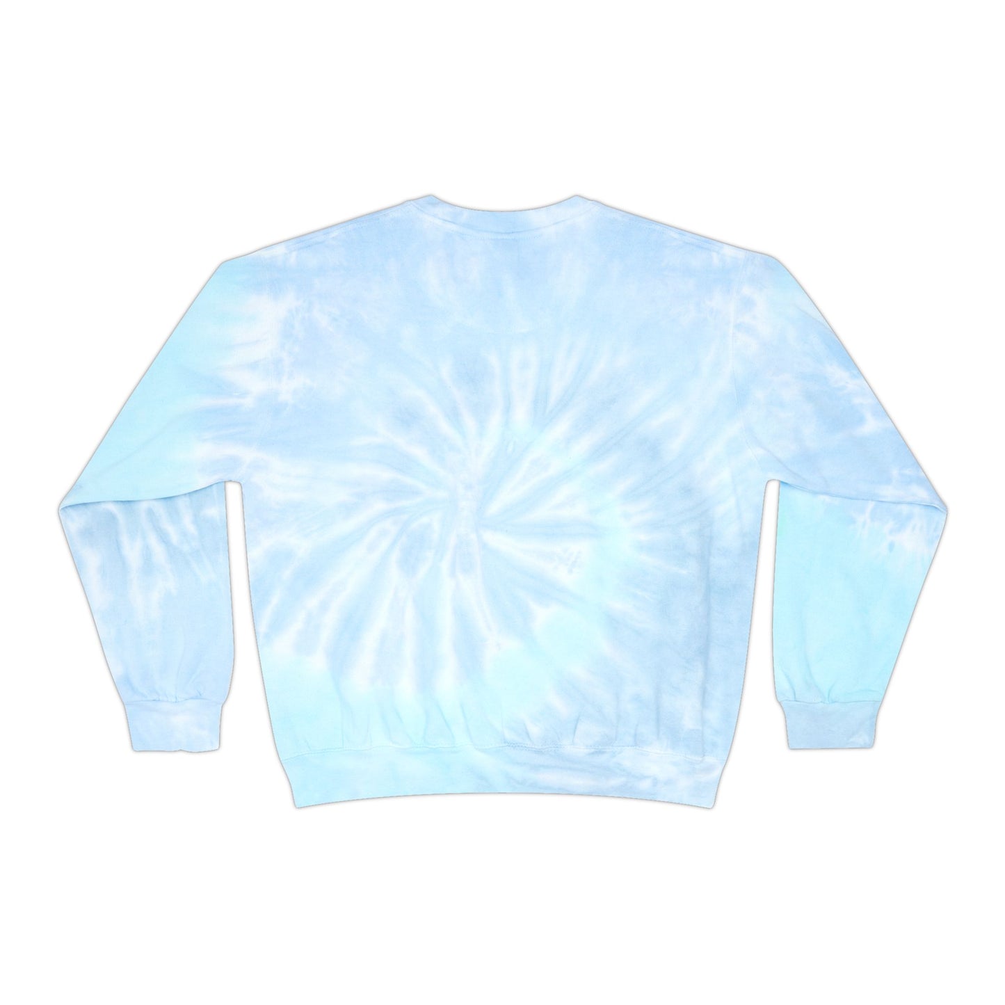 Good Vibes Unisex Tie-Dye Sweatshirt, Cozy Pullover for Relaxation, Gift for Friends, Summer Festivals, Beach Days, Casual Style
