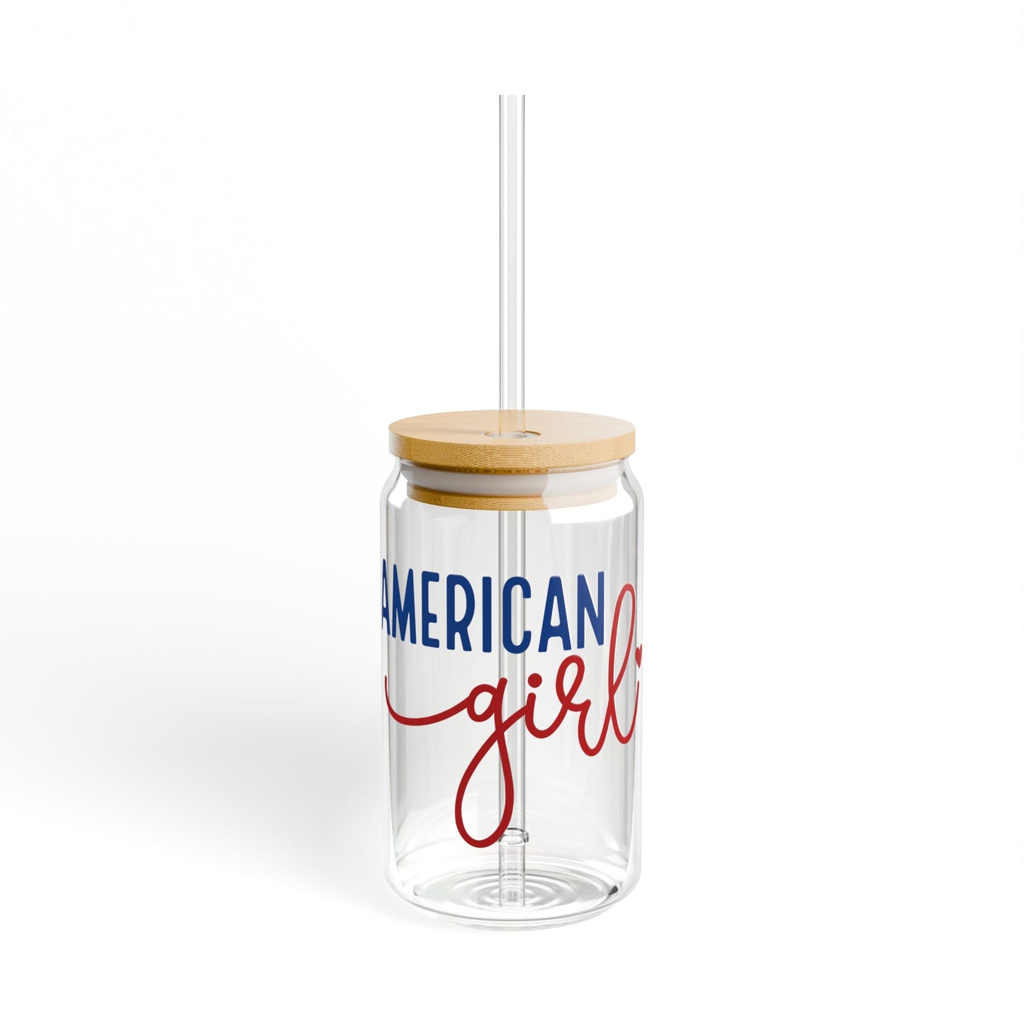 American Girl Sipper Glass, 16oz | Perfect for Summer Gatherings, Gifts for Friends, Eco-Friendly Drinkware, Party Favors, Celebrations