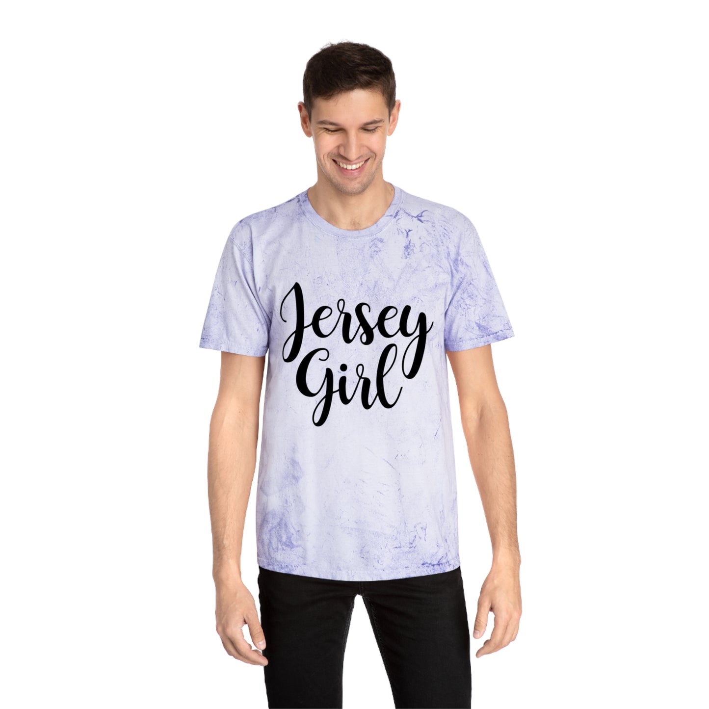 Jersey Girl Color Blast T-Shirt, Unisex Graphic Tee, Trendy Casual Wear, Gift for Her, Summer Vibes, Unique Jersey Gift