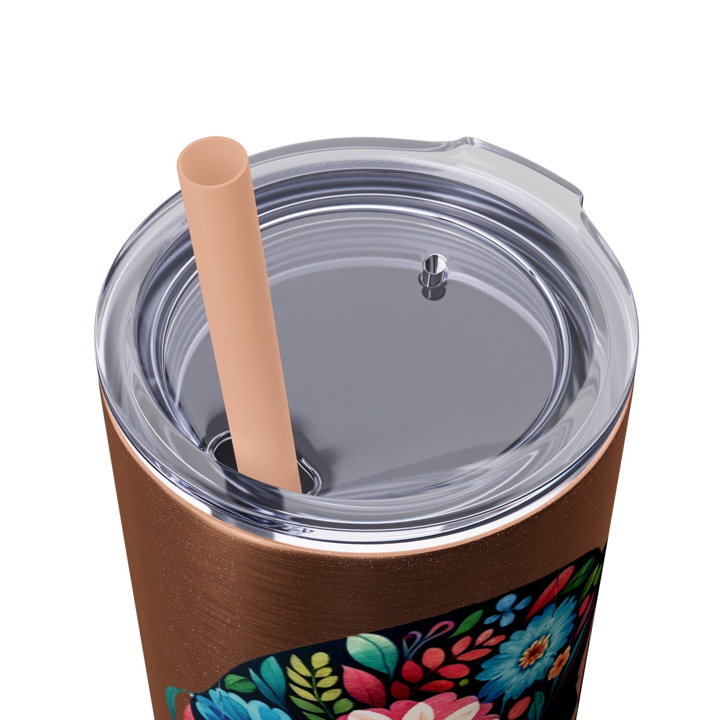 Mom Mother Child Mothers Day Skinny Tumbler with Straw, 20oz