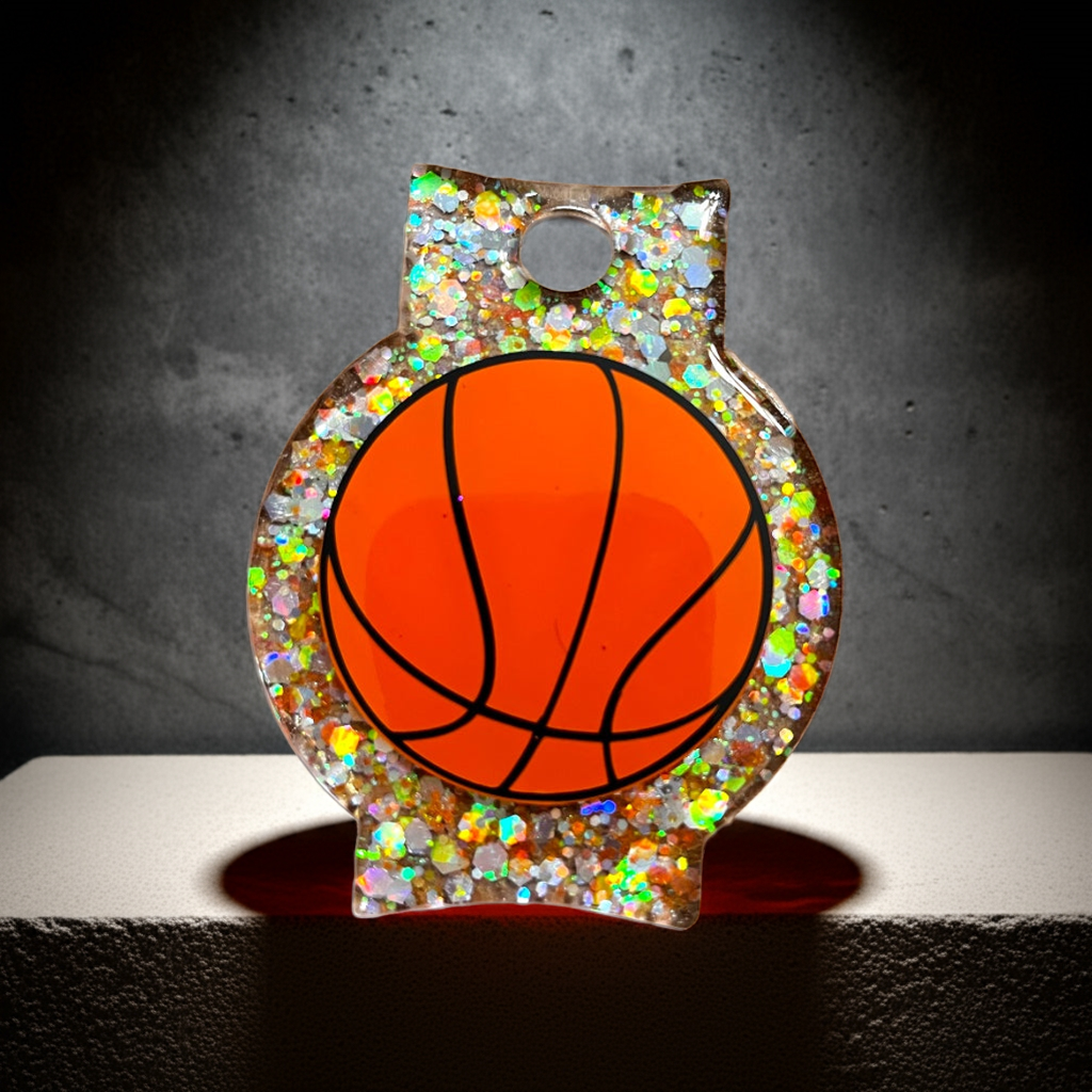Basketball Glitter 40oz Stanley Topper
