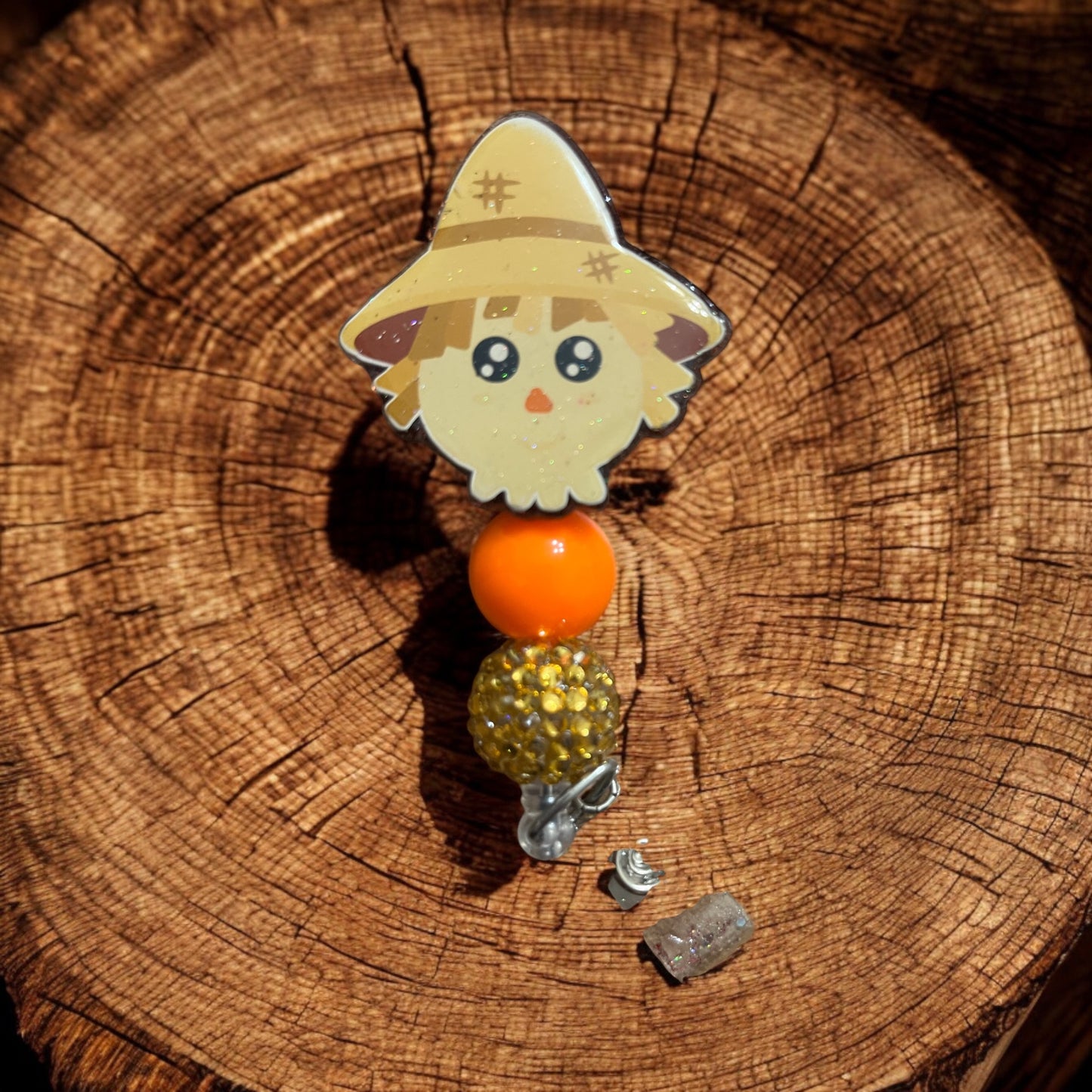 Scarecrow 2” Alligator Clip Badge Reel