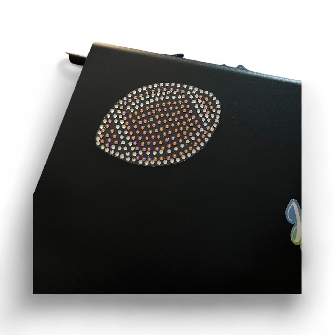 Rhinestone Football Decal – 3.6” x 2.5” Sparkly Sticker for Car Window, Tumbler, Laptop & More