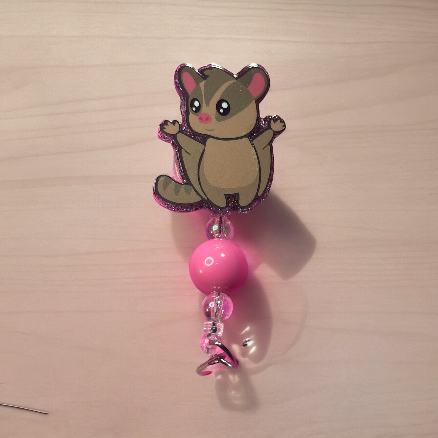 Sugar Glider Badge Reel ID Holder