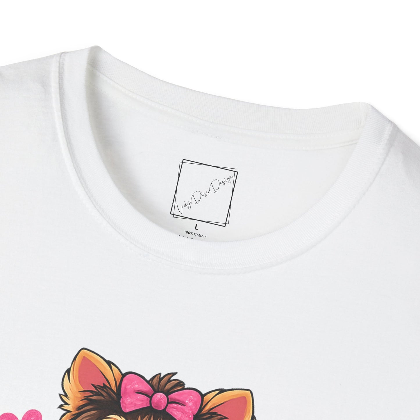 Yorkie Mom T-Shirt – "Tiny Dog Big Attitude" Cute Yorkshire Terrier Mom Tee