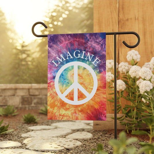 Colorful Garden Flag | Peace & Love Outdoor Decor | Floral Welcome Banner | Vibrant Yard Art for Home | Ideal for Gardens & Front Porch