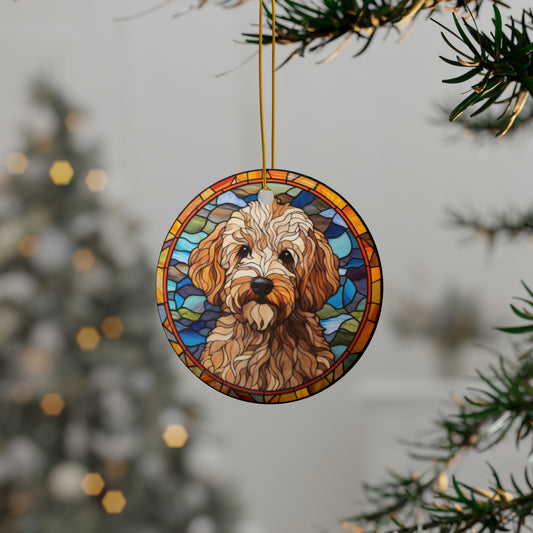 Doodle Dog Ceramic Ornaments (1pc, 3pcs, 5pcs, 10pcs)