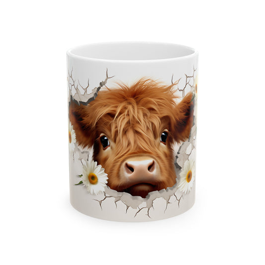 Highland Cattle Ceramic Mug 11oz