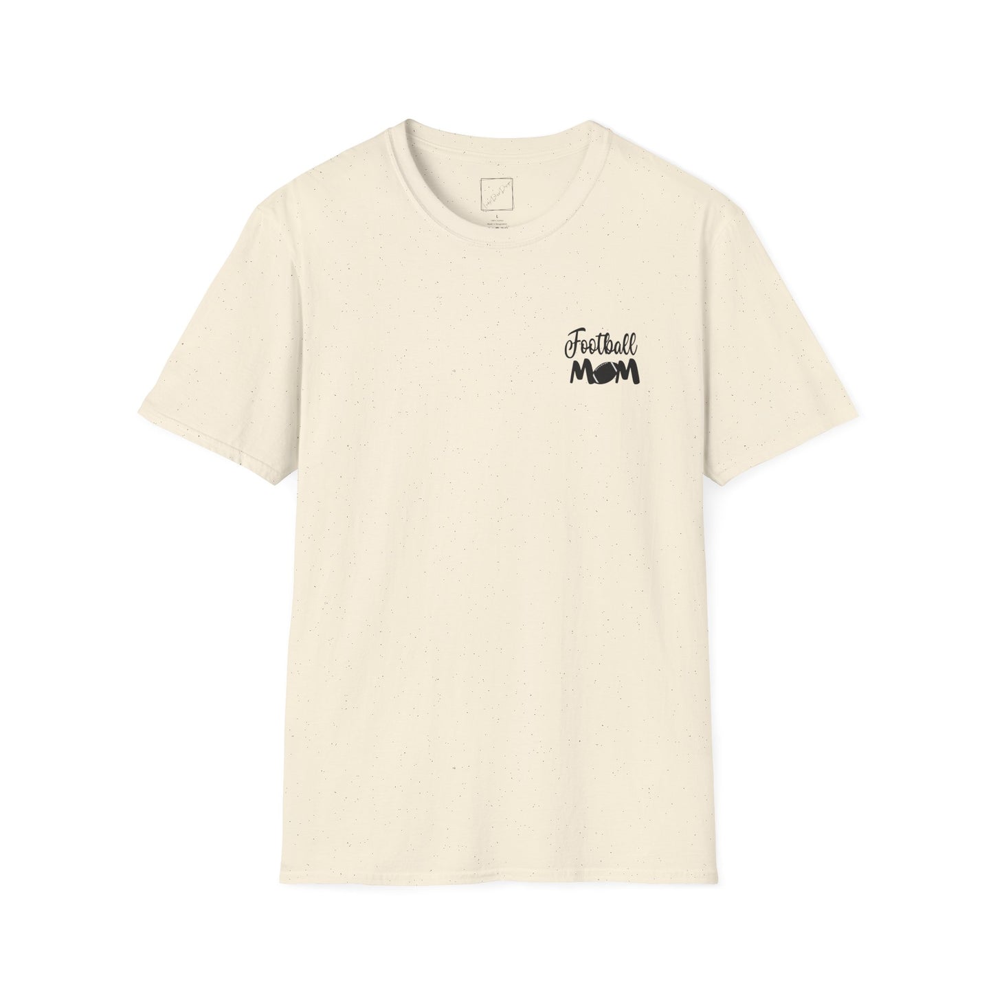 Football Mom T-Shirt, Unisex Softstyle Tee for Sports Moms, Gift for Football Fans, Casual Wear, Team Spirit Apparel