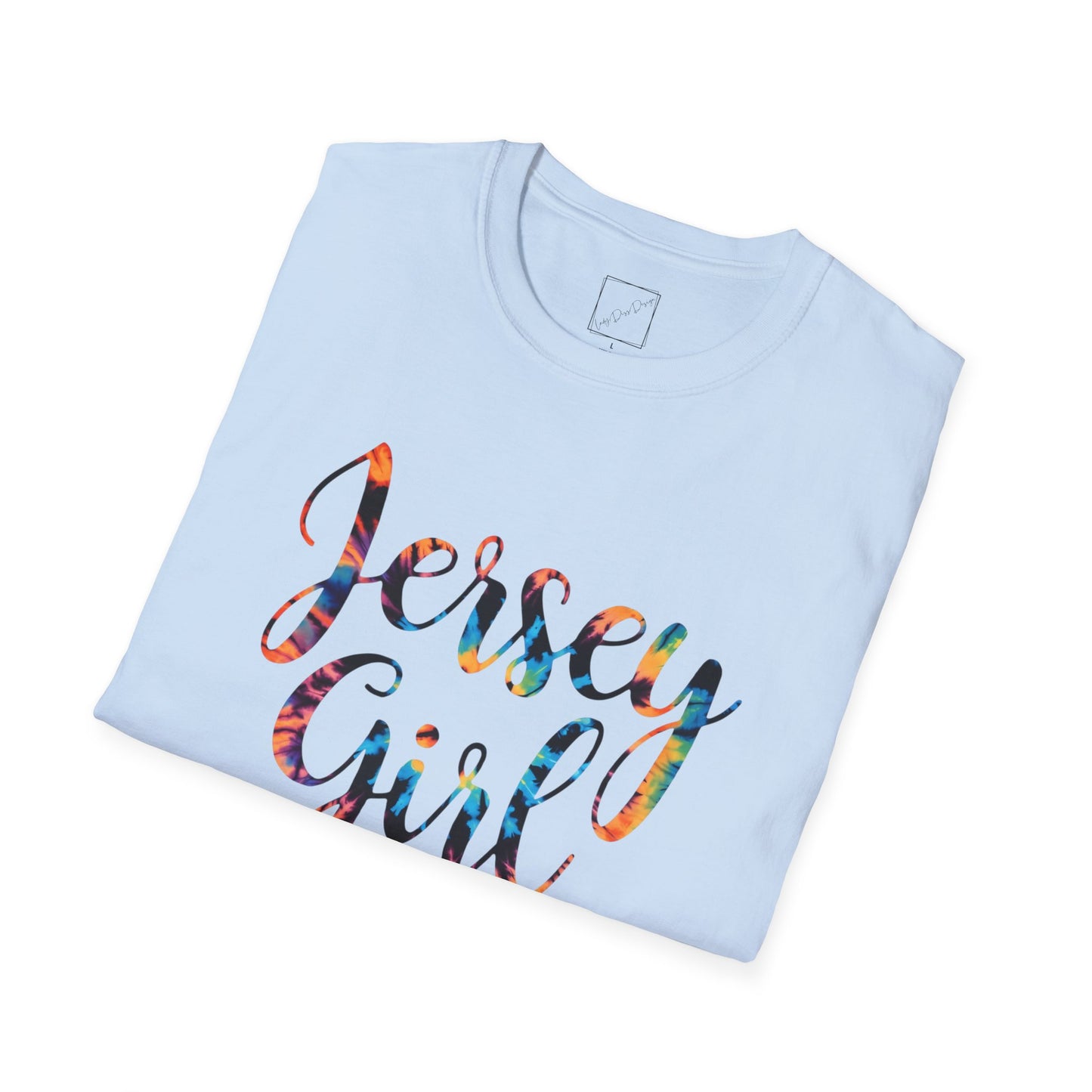 Jersey Girl T-Shirt, Unisex Softstyle Tee, Casual Wear, Gift for Jersey Residents, Summer Fashion, Birthday Present