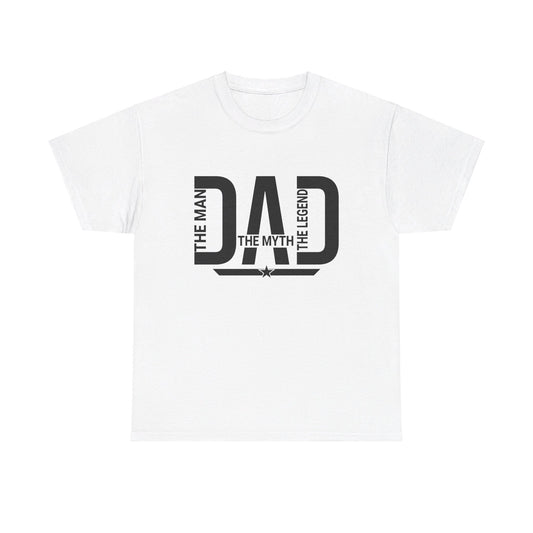 DAD The Man Myth Legend Unisex Heavy Cotton Tee