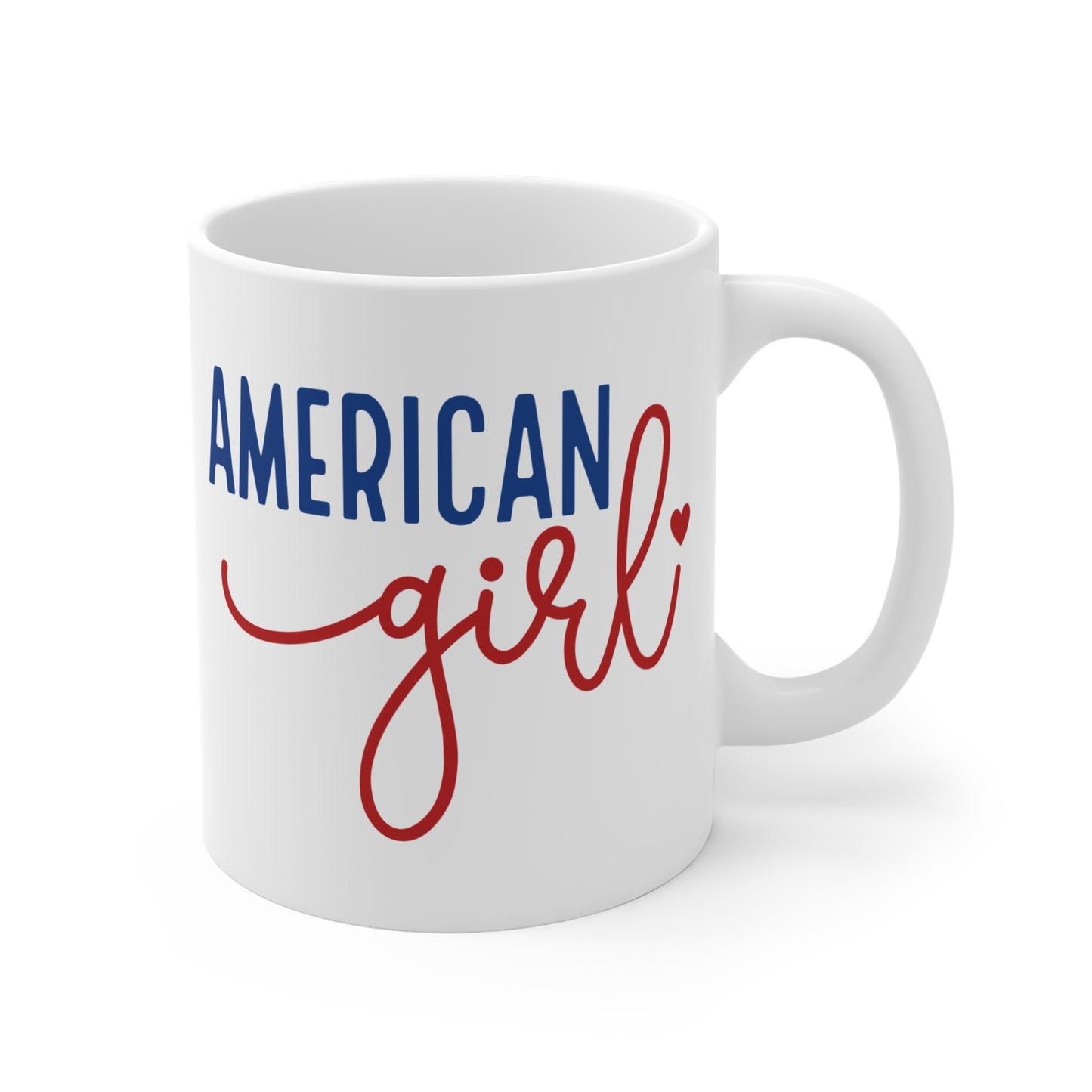 American Girl 11oz Mug - Perfect Gift for Patriotic Celebrations, Birthday or Everyday Enjoyment, Cute Coffee Cup, Red and Blue [...]