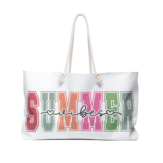 Summer Vibes Weekender Bag - Perfect for Travel & Beach Getaways