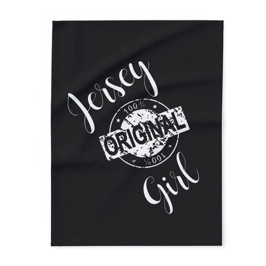 Jersey Girl Fleece Blanket | Cozy Gift for Her, Great for Home Decor, Warm Throw for Holidays, Unique Jersey Original Blanket