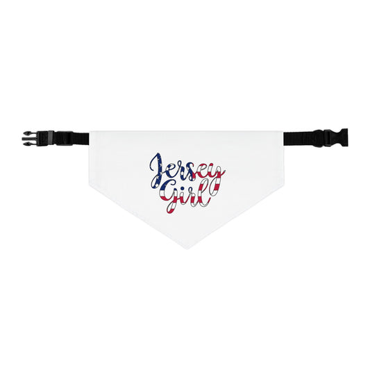 Jersey Girl Pet Bandana Collar, Dog Accessory, Puppy Fashion, Pet Gift, Holiday Apparel, 4th of July Dog Gear