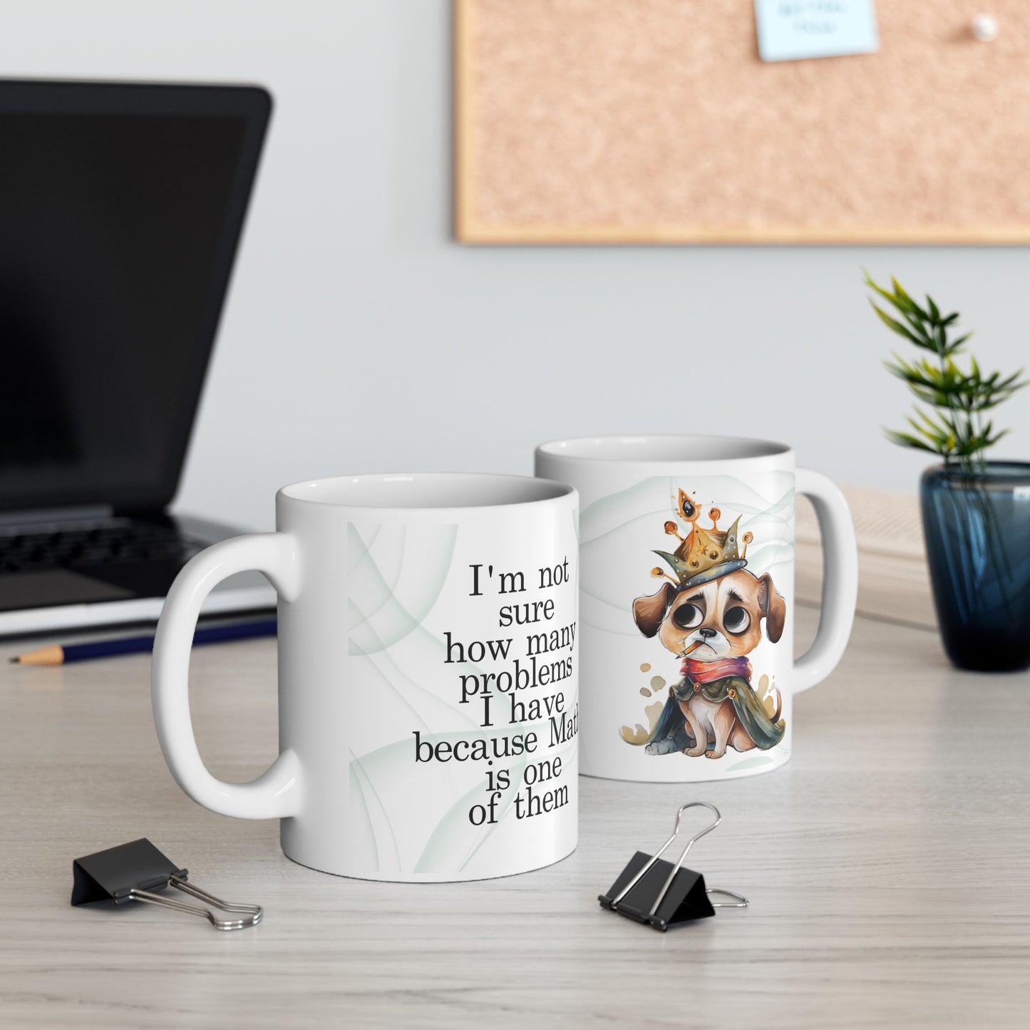 Math Problems Funny Ceramic Mug, (11oz, 15oz)