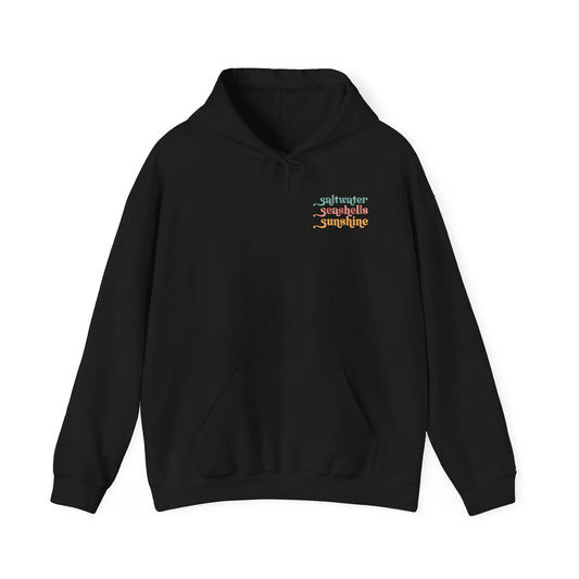 Beach Vibes Hooded Sweatshirt, Cozy Pullover, Summer Apparel, Gift for Beach Lovers, Casual Hoodie, Fun Vacation Wear