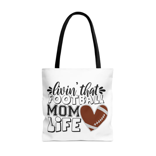 Football Mom Life AOP Tote Bag