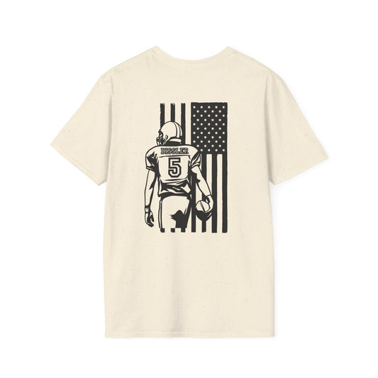 Football Mom T-Shirt, Unisex Softstyle Tee for Sports Moms, Gift for Football Fans, Casual Wear, Team Spirit Apparel