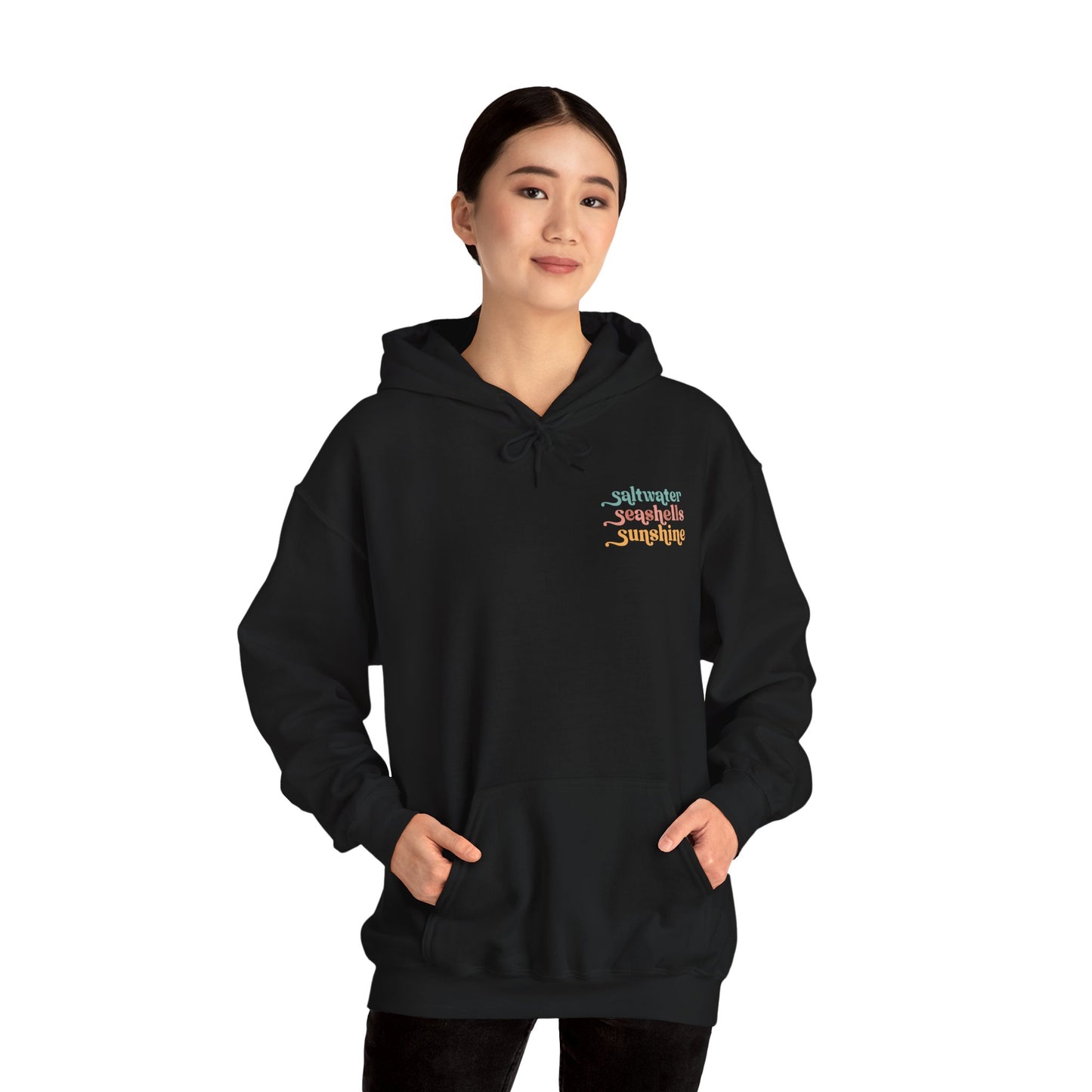 Beach Vibes Hooded Sweatshirt, Cozy Pullover, Summer Apparel, Gift for Beach Lovers, Casual Hoodie, Fun Vacation Wear