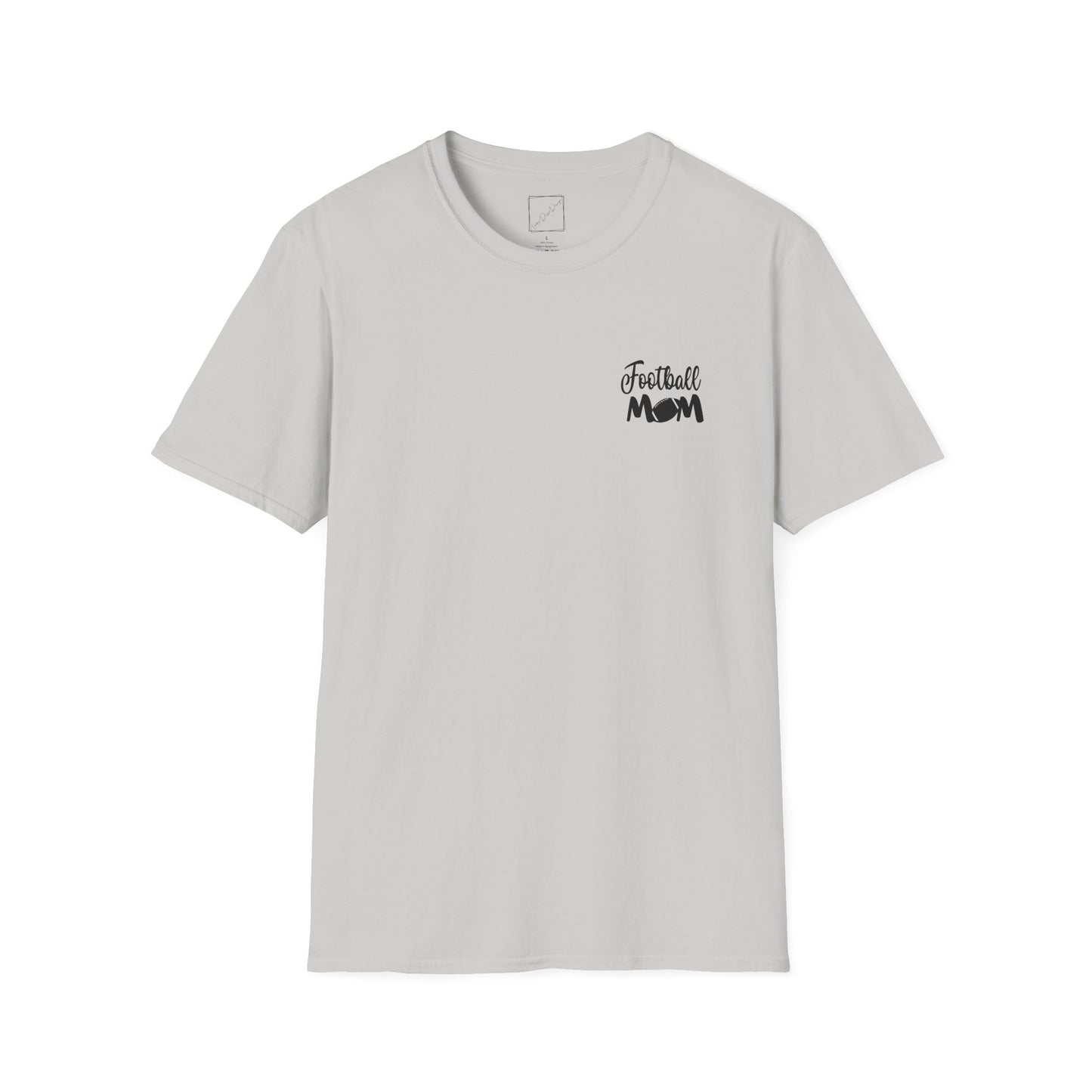 Football Mom T-Shirt, Unisex Softstyle Tee for Sports Moms, Gift for Football Fans, Casual Wear, Team Spirit Apparel