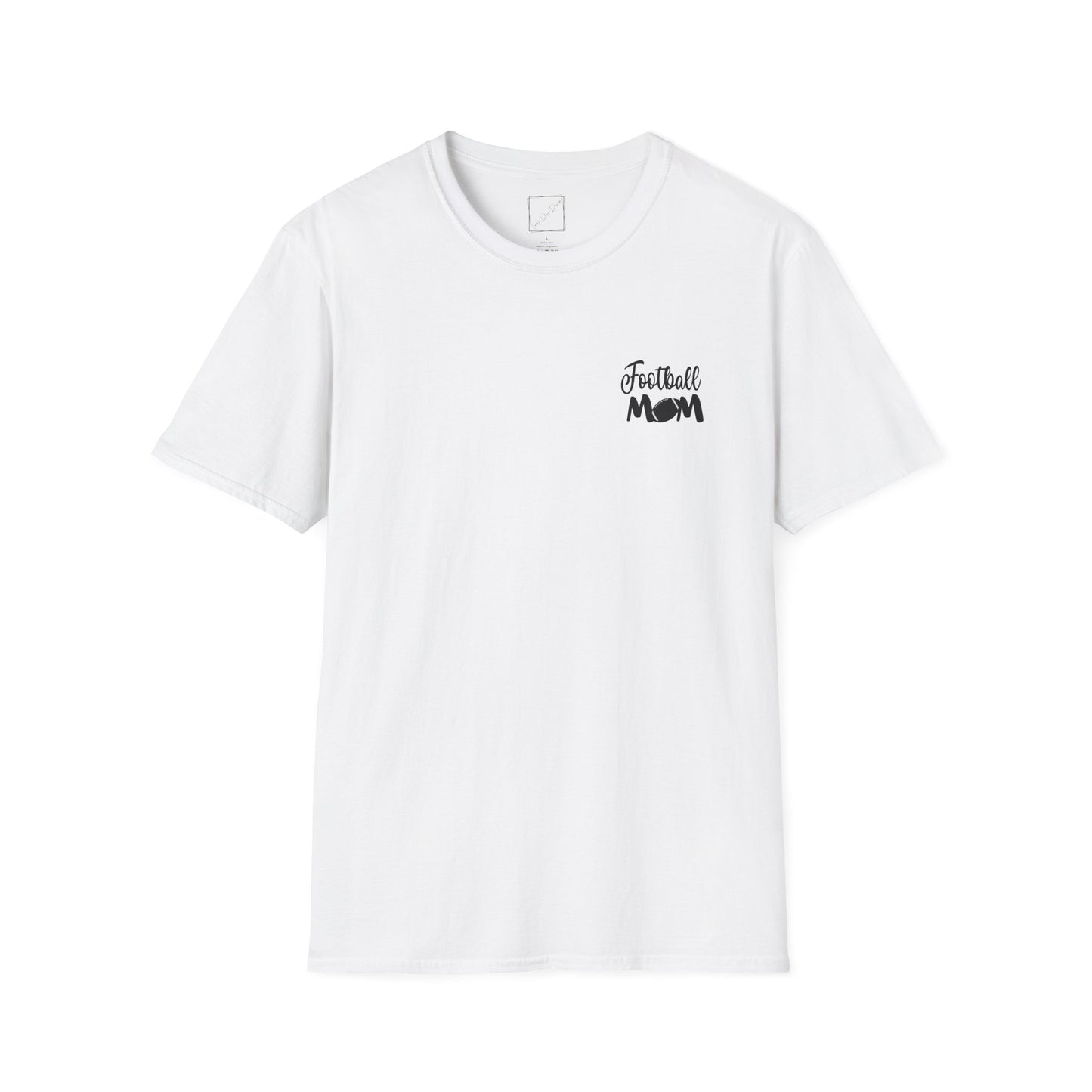 Football Mom T-Shirt, Unisex Softstyle Tee for Sports Moms, Gift for Football Fans, Casual Wear, Team Spirit Apparel