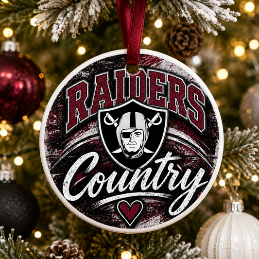 Raider Country Mascot Ornament