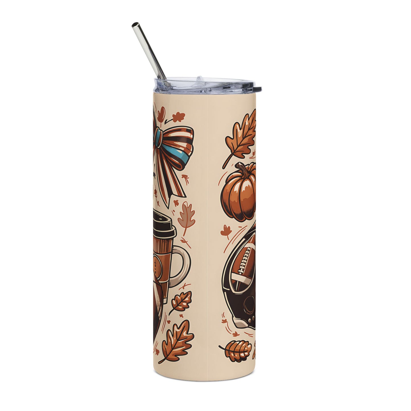 Football Season Stainless Steel Tumbler, 20oz - Perfect for Fans, Tailgates, and Cozy Fall Days, Gift for Sports Lovers, Eco-Friendly [...]