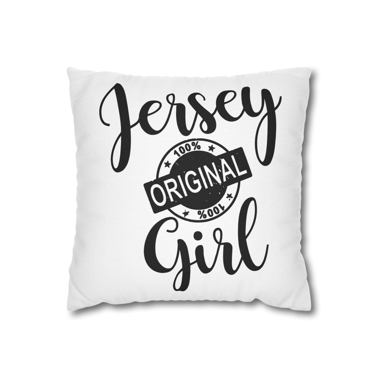 Jersey Girl Pillowcase, Cozy Home Decor, Gift for New Jersey Residents, Throw Pillow Cover, Original Jersey Style