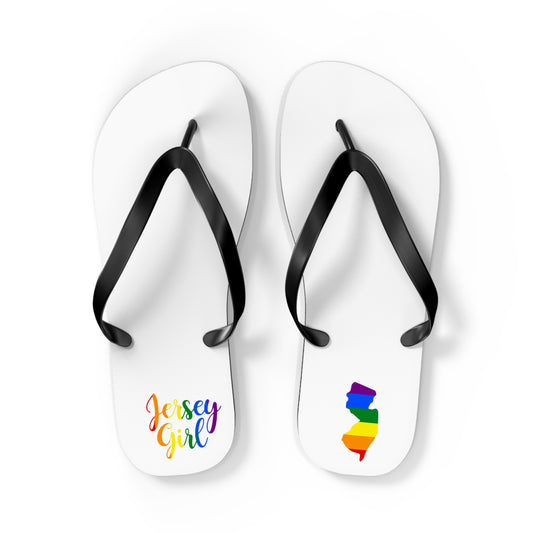 Flip Flops - Jersey Girl Rainbow Pride