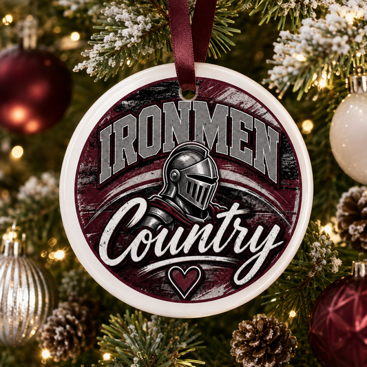 Ironmen Country Mascot Ornament