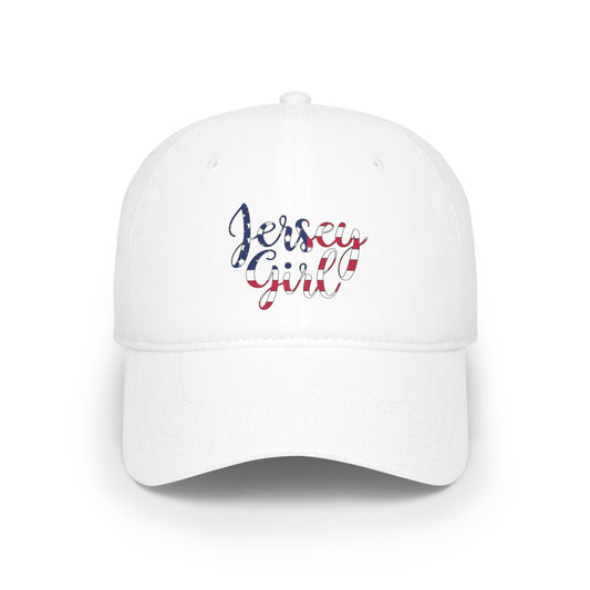 Jersey Girl Low Profile Baseball Cap, Casual Cap, Summer Accessory, Gift for Her, Outdoor Fun, Trendy Headwear