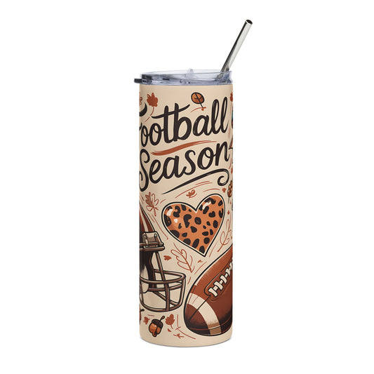 Football Season Stainless Steel Tumbler, 20oz - Perfect for Fans, Tailgates, and Cozy Fall Days, Gift for Sports Lovers, Eco-Friendly [...]
