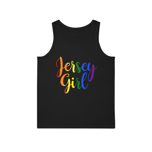 Jersey Girl Tank Top | LGBTQ Pride Apparel, Summer Casual Wear, Festival Essentials, Birthday Gift, Beach Outing