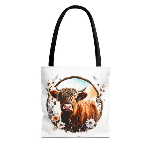 Highland Cattle Cow Tote Bag (AOP)