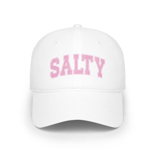Salty Low Profile Baseball Cap | Trendy Casual Hat, Gift for Friends, Beachwear Essential, Summer Accessory, Relaxed Style