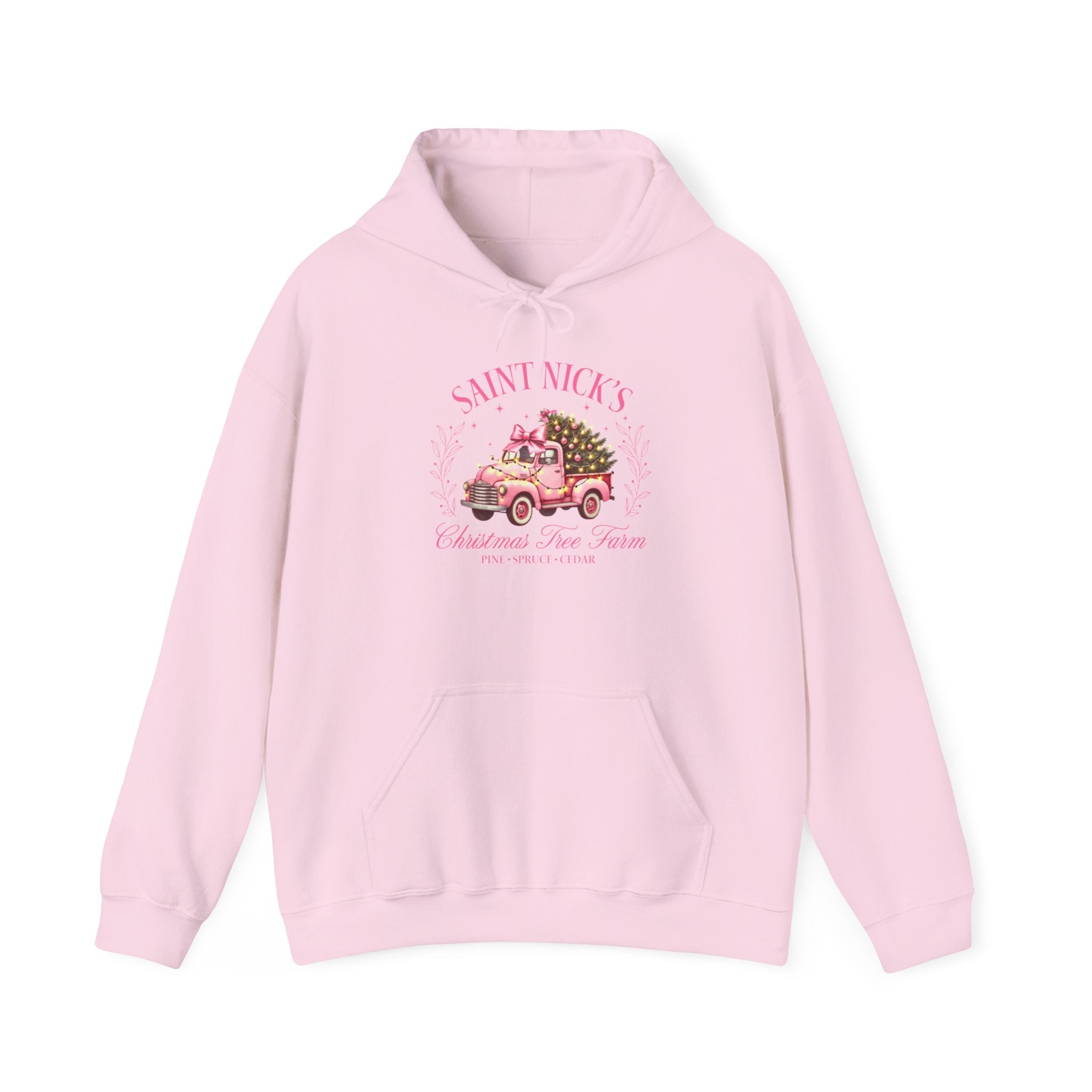 Christmas Forest newest Pink Unisex Hoodie