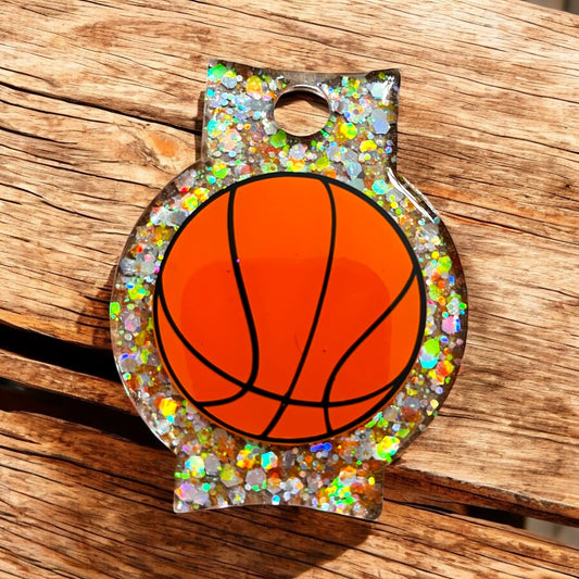 Basketball Glitter 40oz Stanley Topper